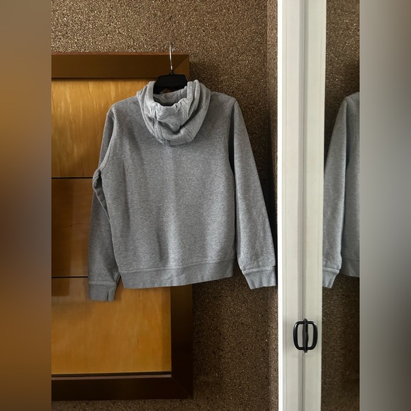 Nike Sportswear Club Fleece Pullover Hoodie Dark Grey Heather Men’s Small - Picture 2 of 5